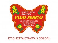 Etichette adesive per fioristi, fiorai e vivaisti (mm 45x34)  (cod.61G)